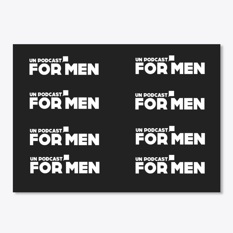 Un podcast for men sticker